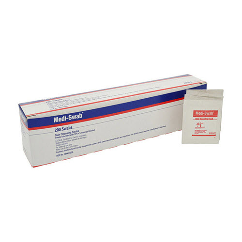 Medi-Swab Alco Wipes 70% Isopropyl Alcohol (200)