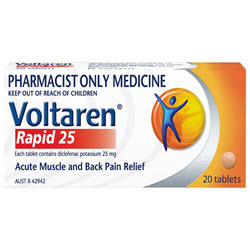 Voltaren Rapid Tabs - 25mg (20)